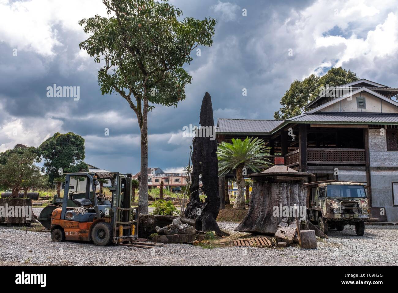 An Antique Restaurant In Batu Kawa Old Town Kuching Sarawak Malaysia Stock Photo Alamy