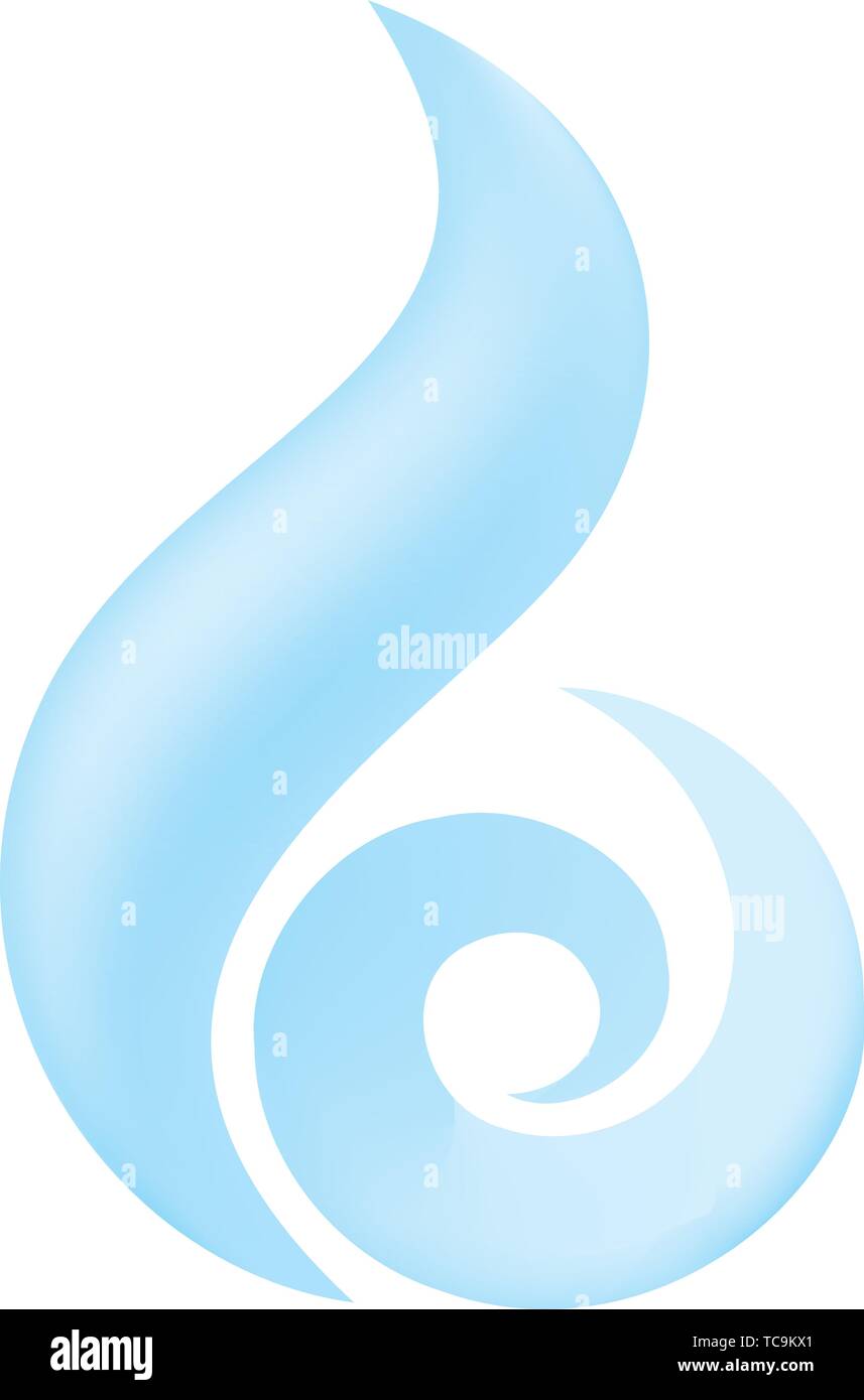 Vector illustration. Soft wind icon in geometric shape with lights and ...