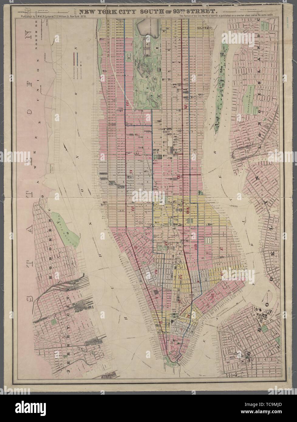 Map of harlem hi-res stock photography and images - Alamy