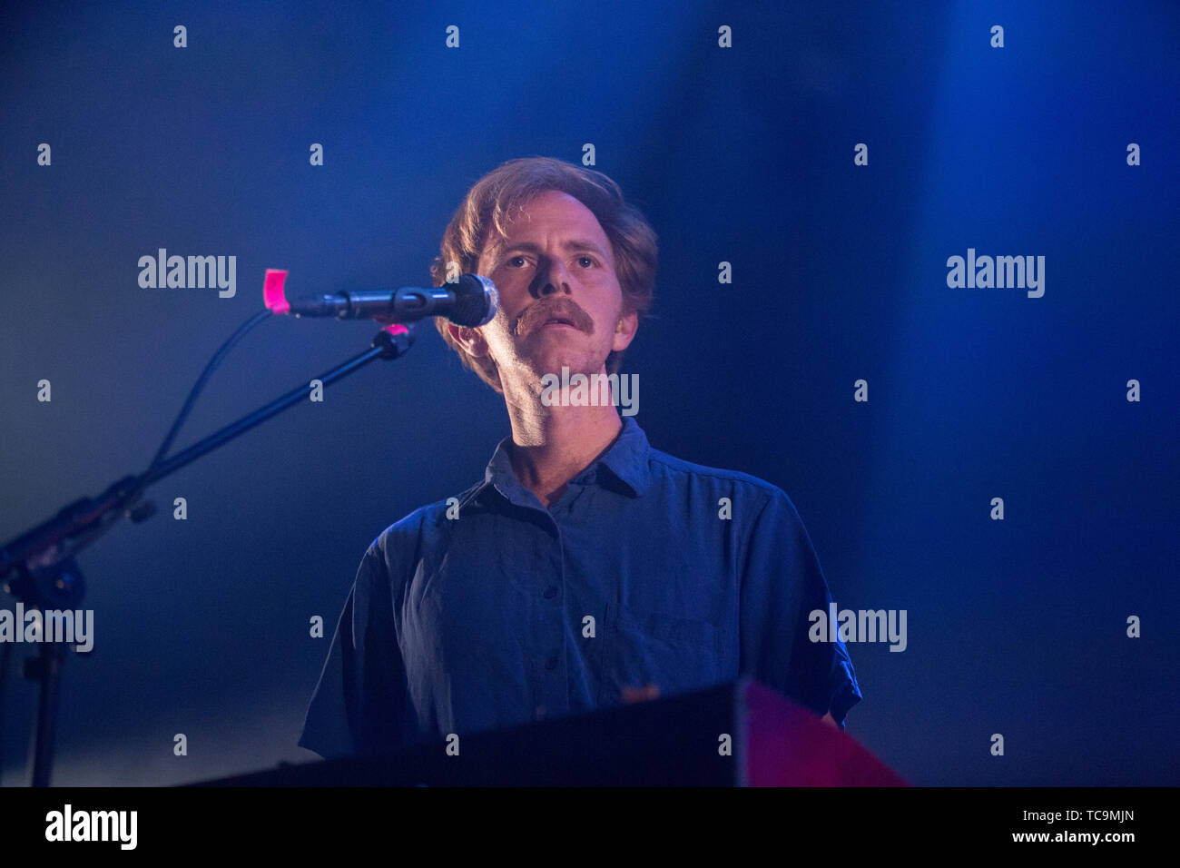 Norway, Oslo - June 4, 2019. Deerhunter, the American indie rock band, performs a live concert at Rockefeller in Oslo. (Photo credit: Gonzales Photo - Per-Otto Oppi). Stock Photo