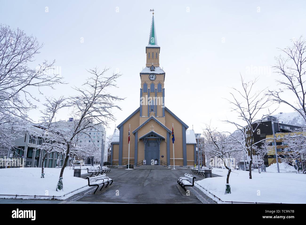 Tromsø Cathedral, Troms County, Norway, Europe Stock Photo