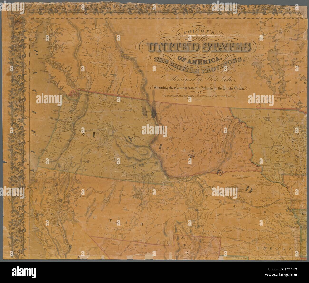 Colton's map of the United States of America, the British provinces