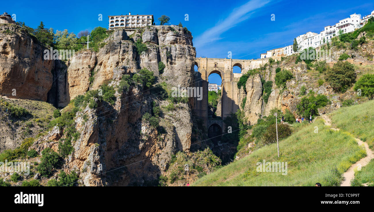 Bridge Of Ronda RONDA, SPAIN - CIRCA MAI, 2019: The Puente Nuevo bridge of Ronda in ...