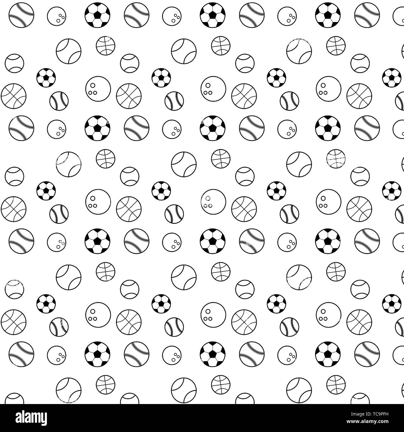 Sport pattern with vintage badges and labels Stock Vector