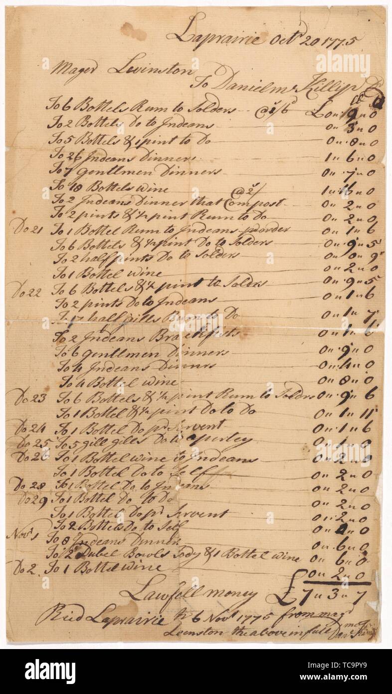 Correspondence. Livingston family papers Livingston, Henry, Jr. (1748