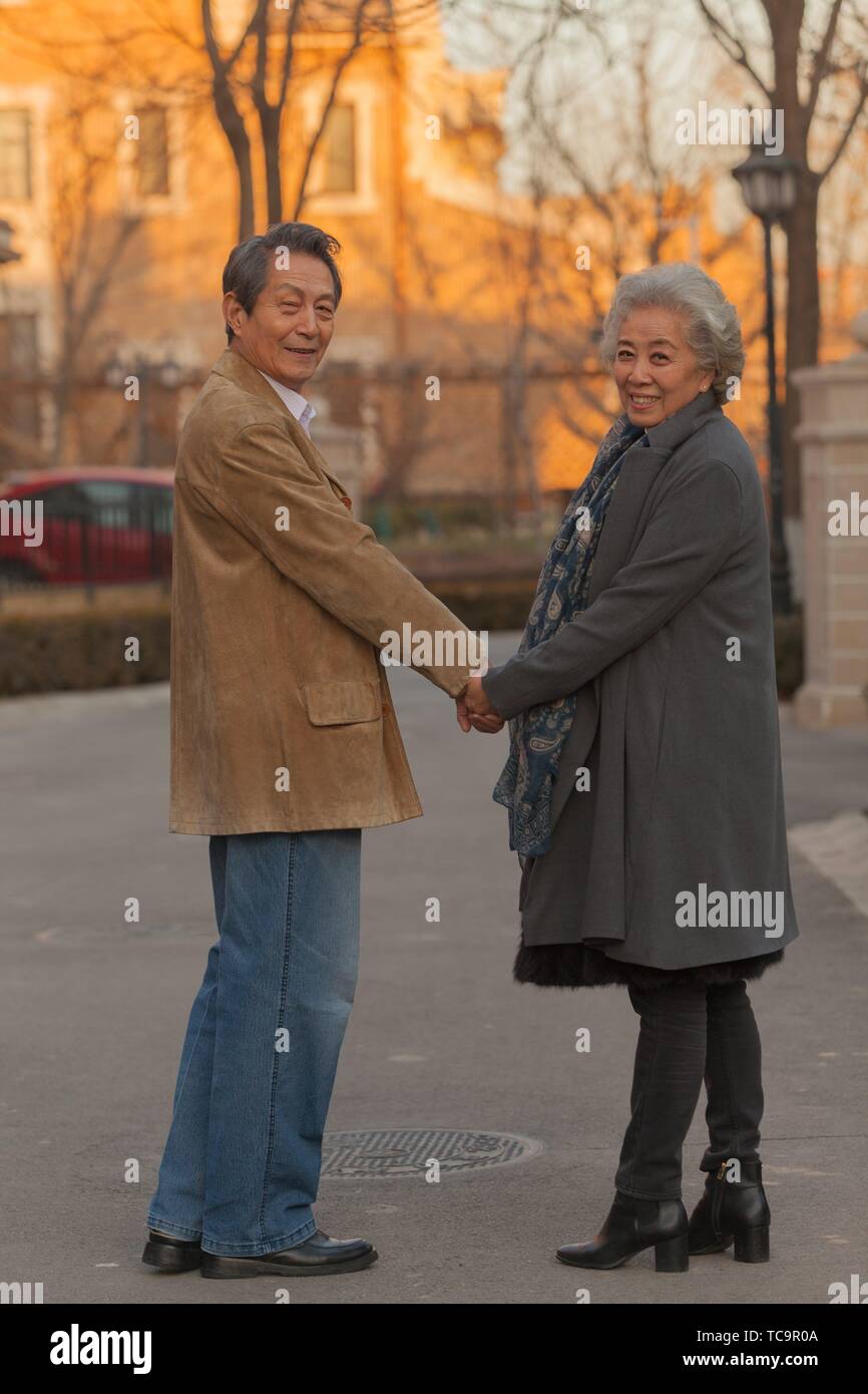 Asian old couple together hi-res stock photography and images - Alamy