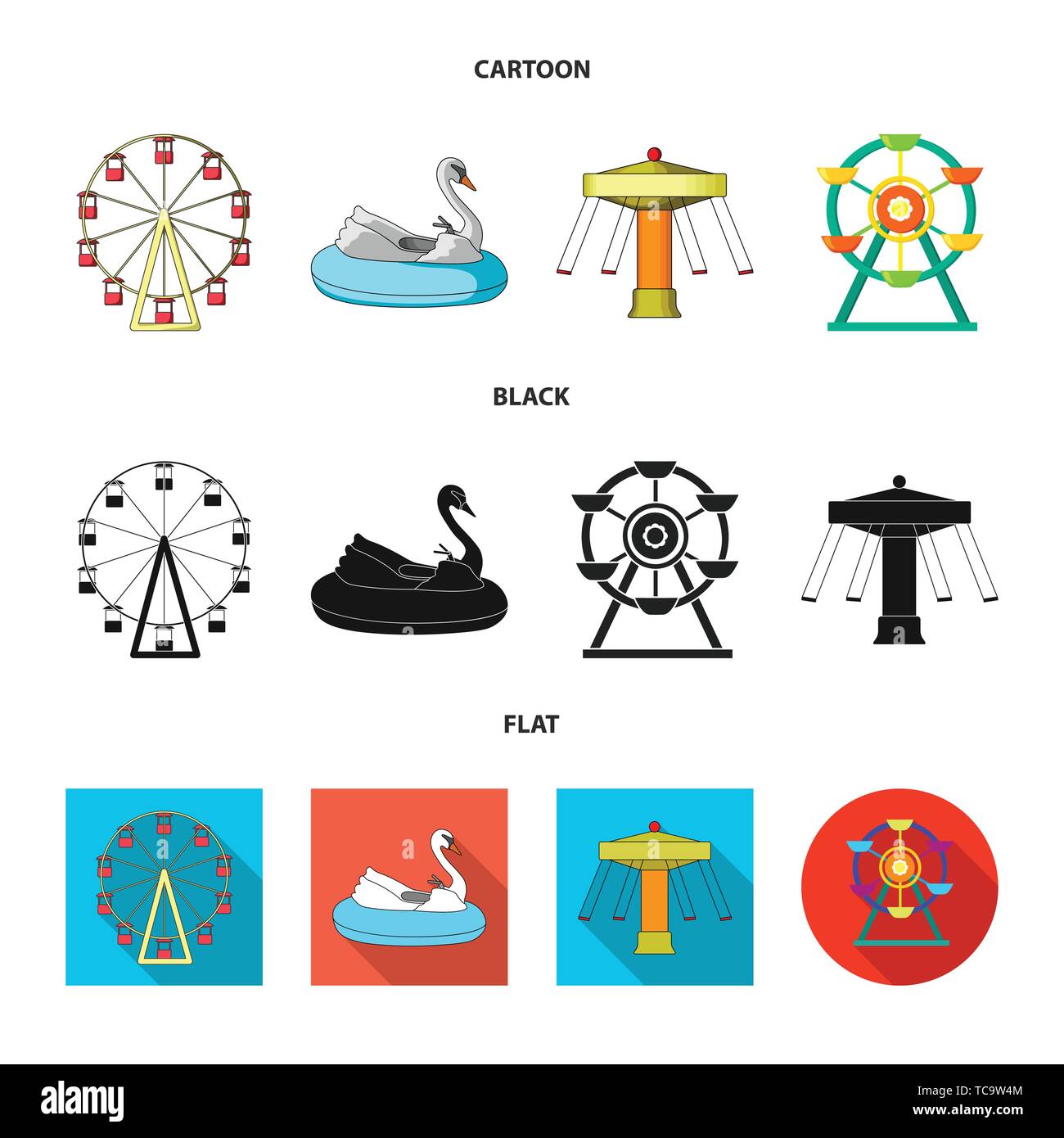 Vector design of fun and horse icon. Set of fun and circus vector icon ...