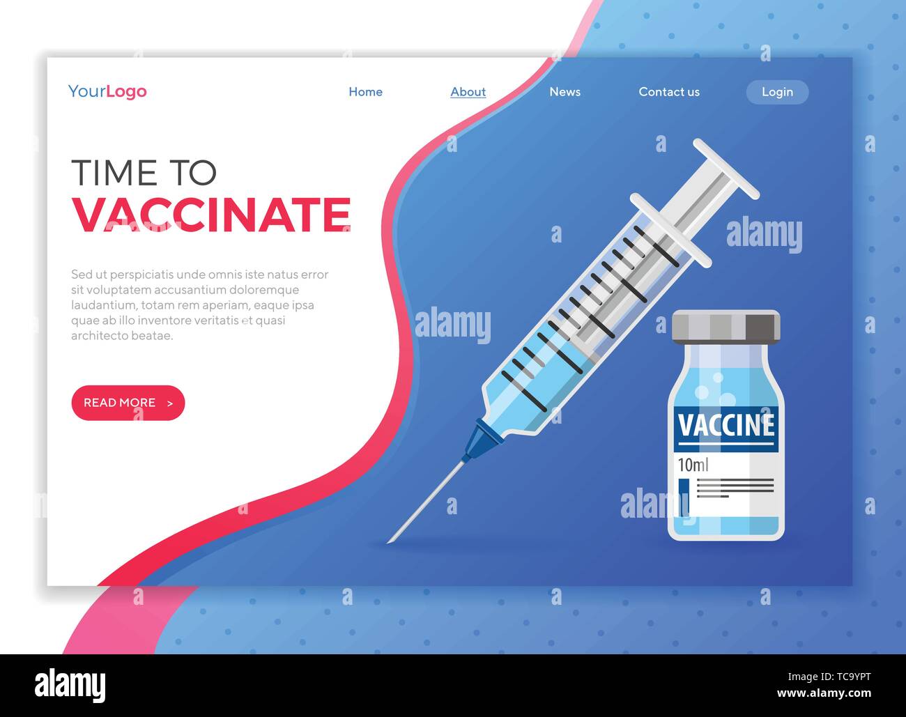 Plastic medical syringe and vial vaccine icon Stock Vector Image & Art ...
