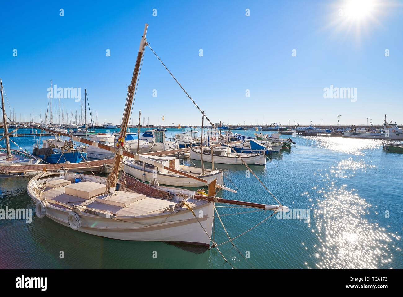 Cambrils Port marina in Tarragona province of Catalonia Stock Photo - Alamy