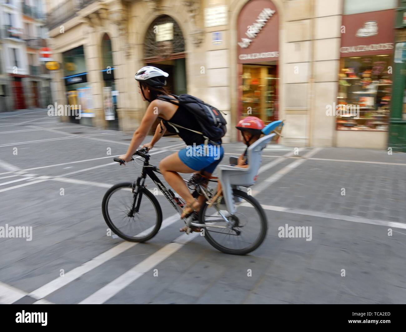 riding a bike without a seat