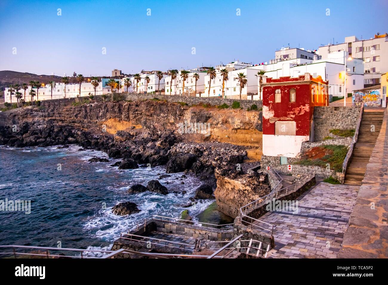 Coastline of Gran Canaria, Europe. Stock Photo