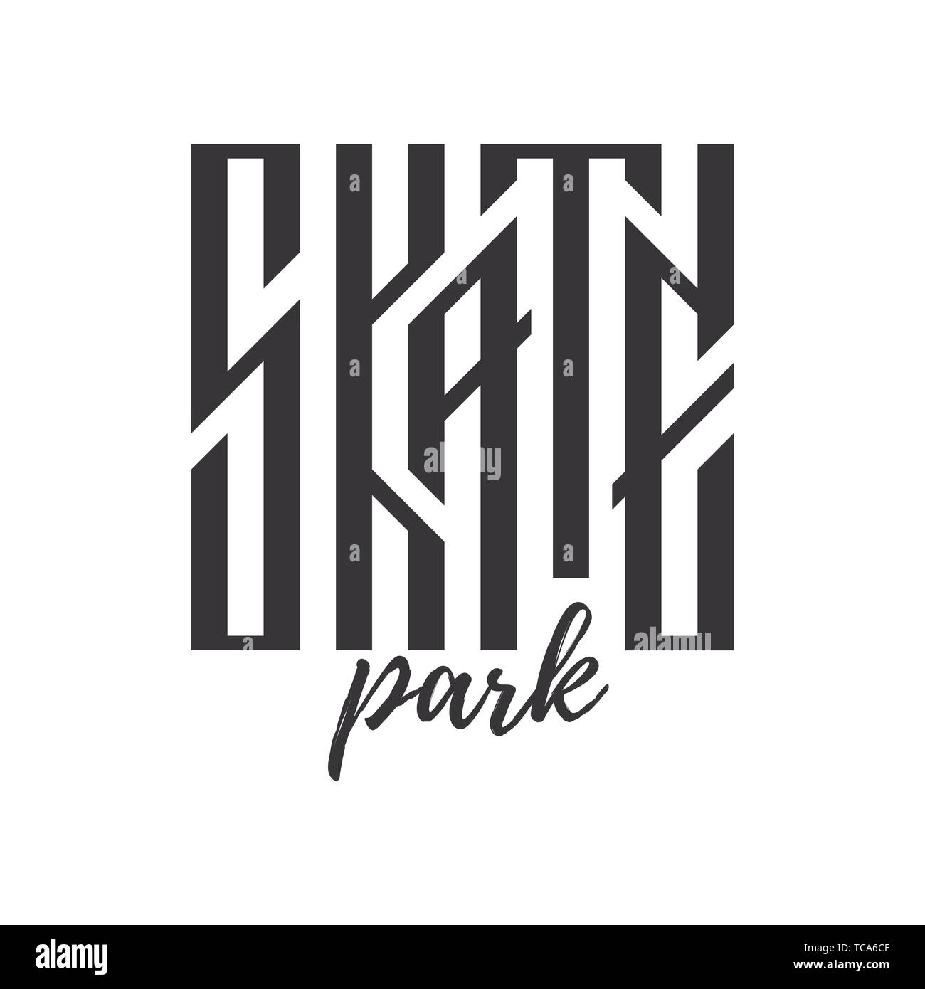 Skateboarding typography t-shirt design 