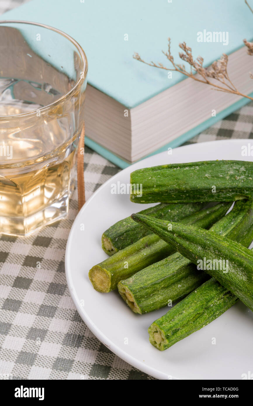 Dried okra Stock Photo Alamy