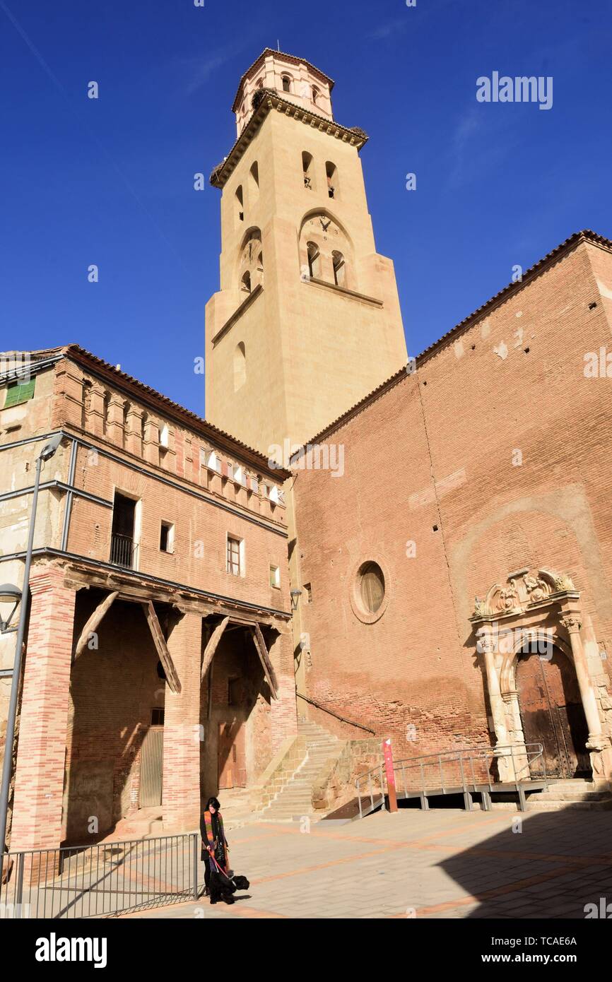 church of Santa Maria la Mayor, Tamarite de Litera, Huesca province,  Aragon, Spain Stock Photo - Alamy