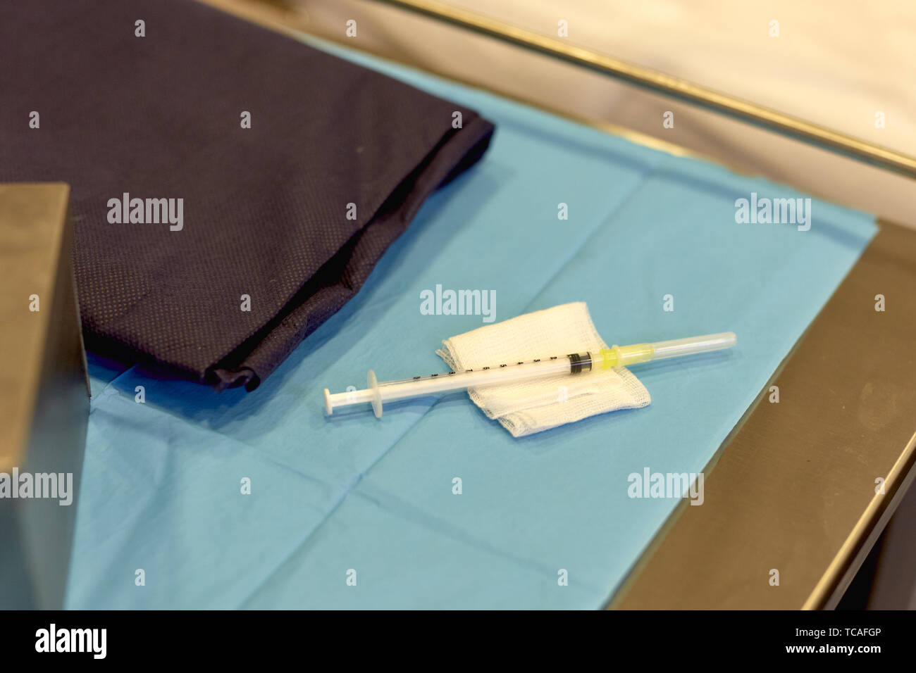 Medical syringe for intravenous injection Stock Photo Alamy