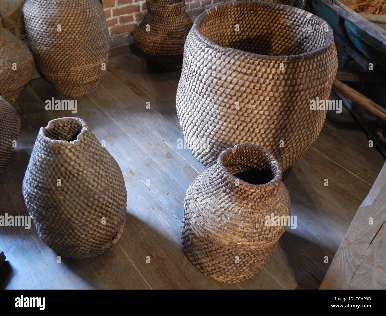 Vases, jugs and samovars for storing and preparing water Stock Photo