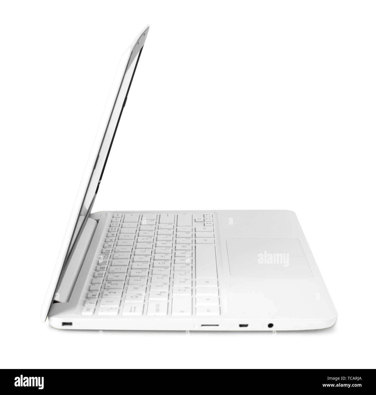 laptop isolated on white Stock Photo - Alamy