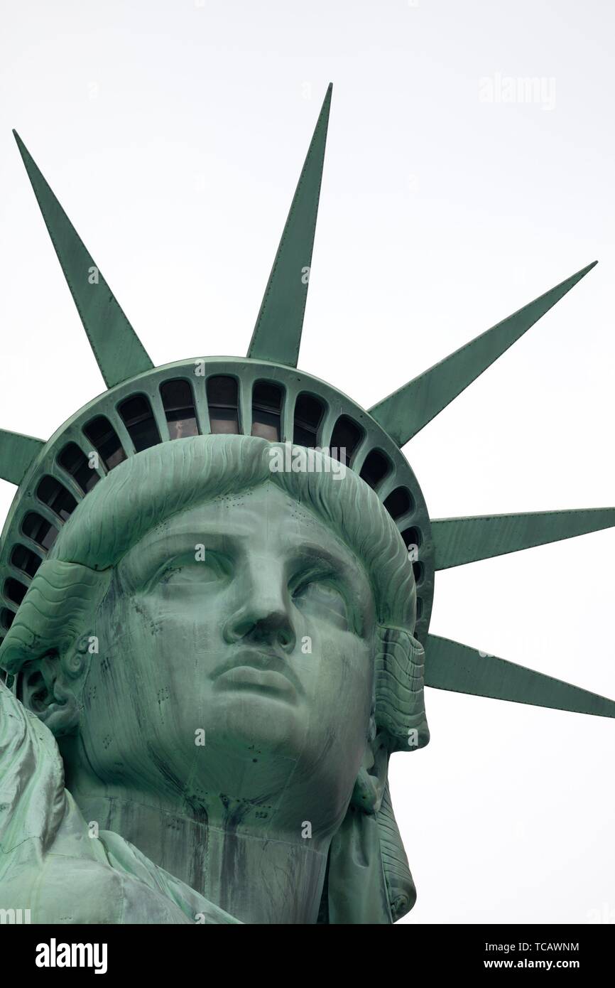 The Statue of Liberty is a colossal copper statue, designed by Auguste Bartholdi, a French