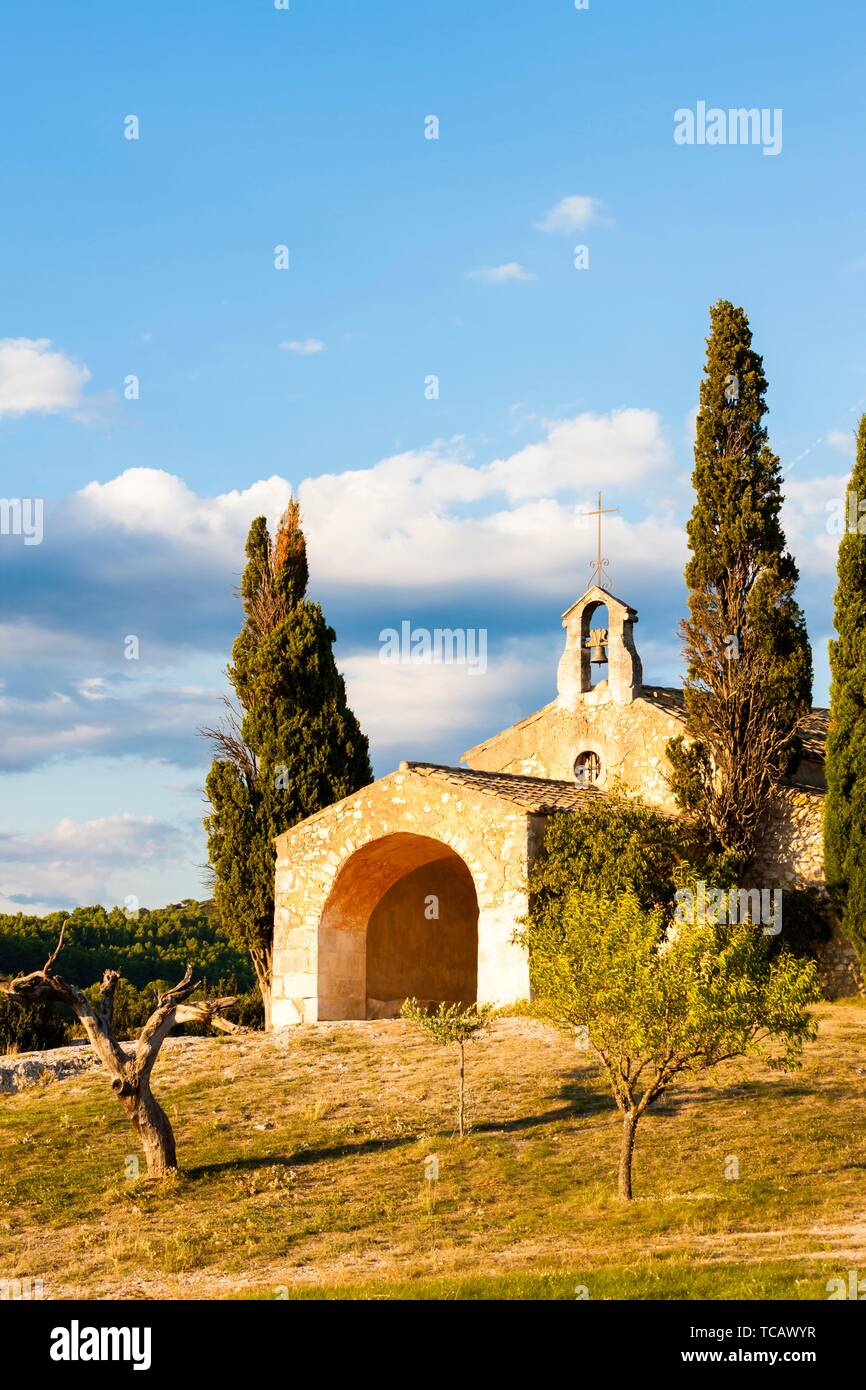 Chapel St. Sixte near Eygalieres, Provence, France Stock Photo Alamy