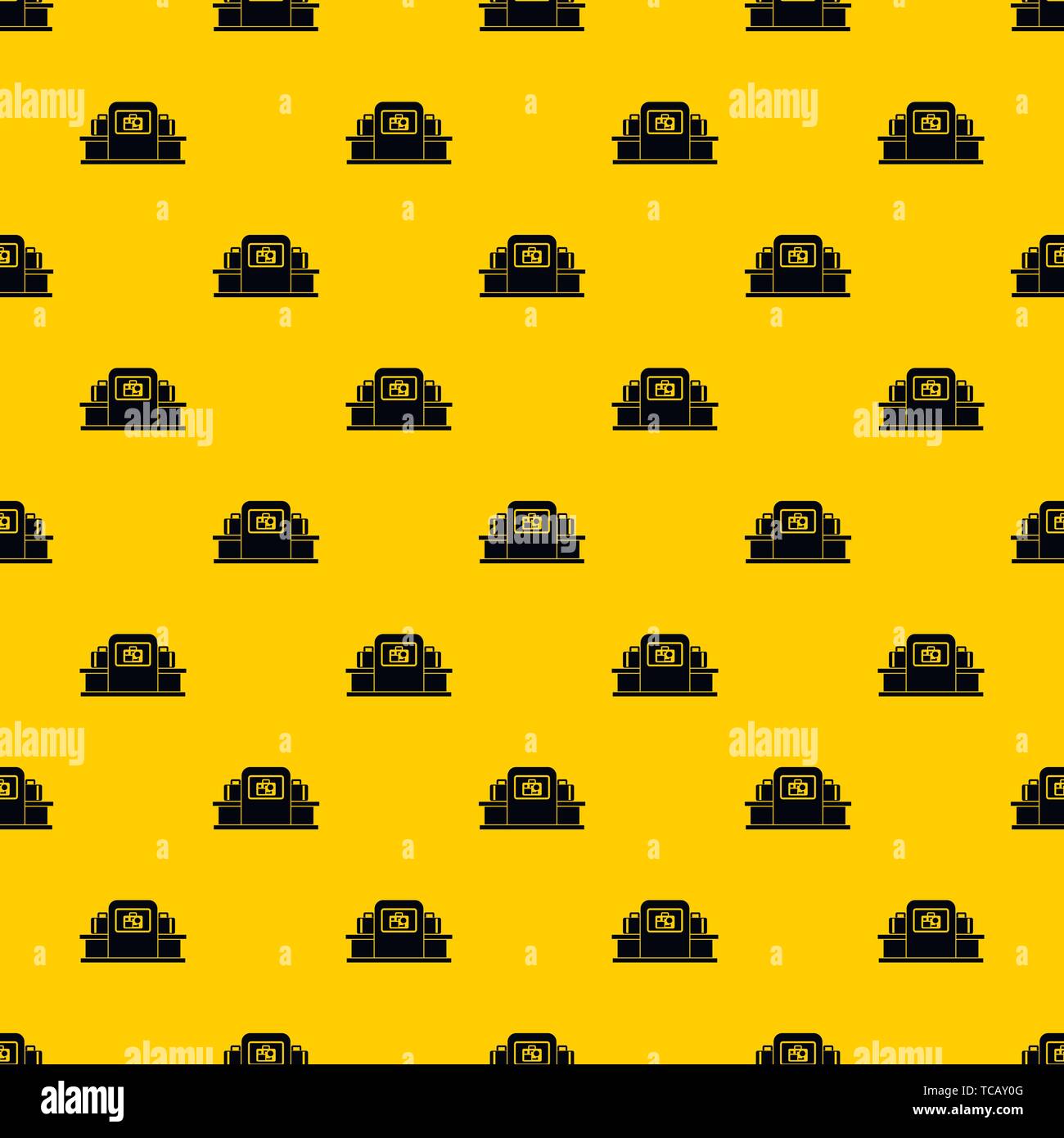 Airport baggage scanner pattern vector Stock Vector
