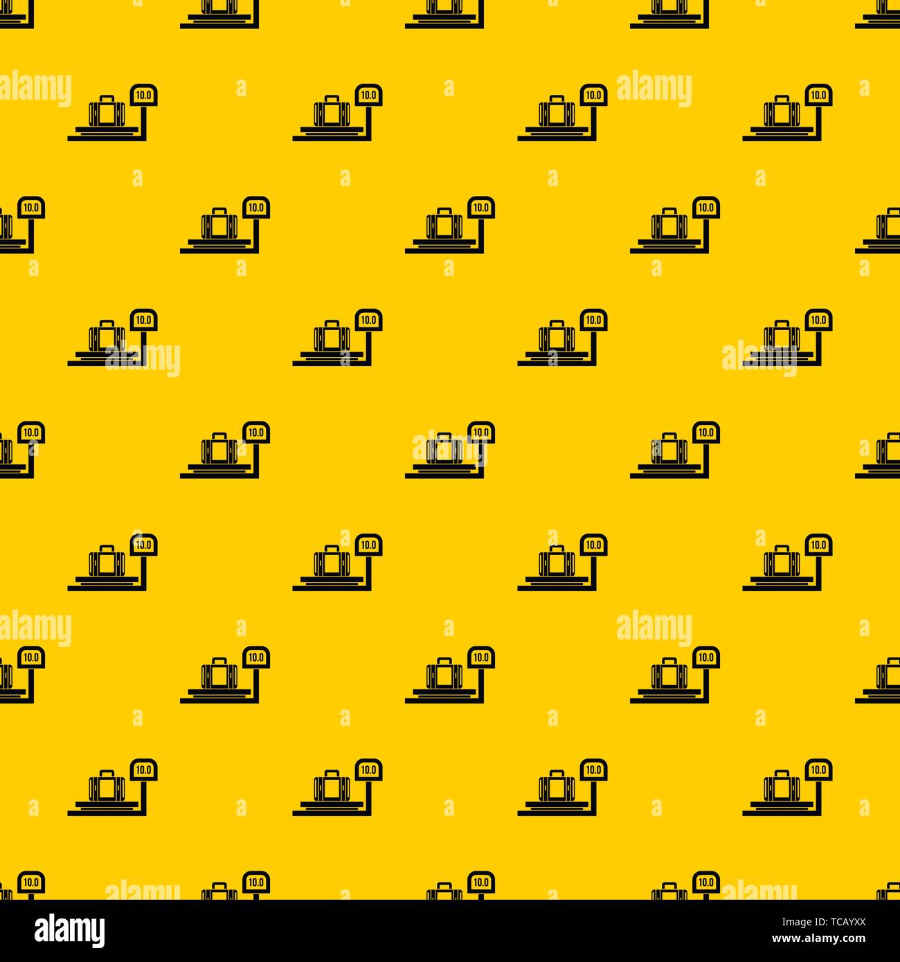 Luggage weighing pattern vector Stock Vector