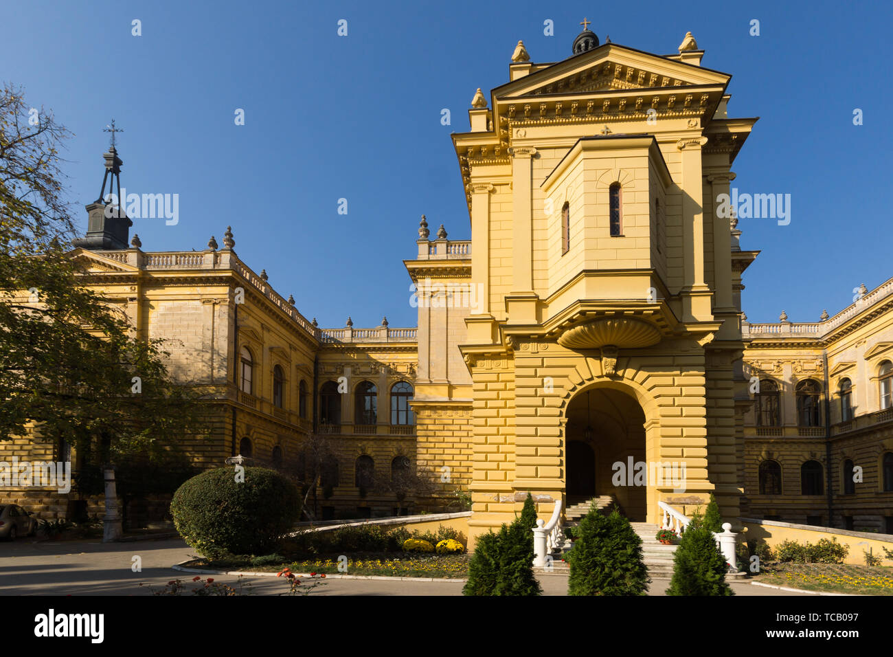 SREMSKI KARLOVCI, VOJVODINA, SERBIA - NOVEMBER 11, 2018: Patriarch's Palace in town of Srijemski Karlovci, Vojvodina, Serbia Stock Photo