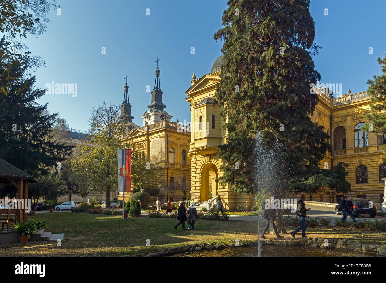 SREMSKI KARLOVCI, VOJVODINA, SERBIA - NOVEMBER 11, 2018: Patriarch's Palace in town of Srijemski Karlovci, Vojvodina, Serbia Stock Photo