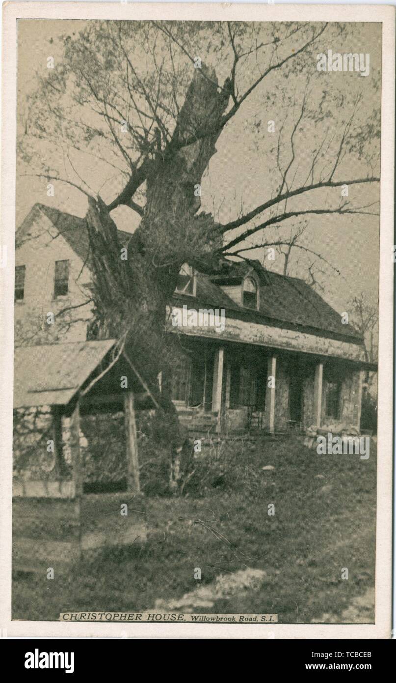 Christopher House. Staten Island post cards Buildings (Historical