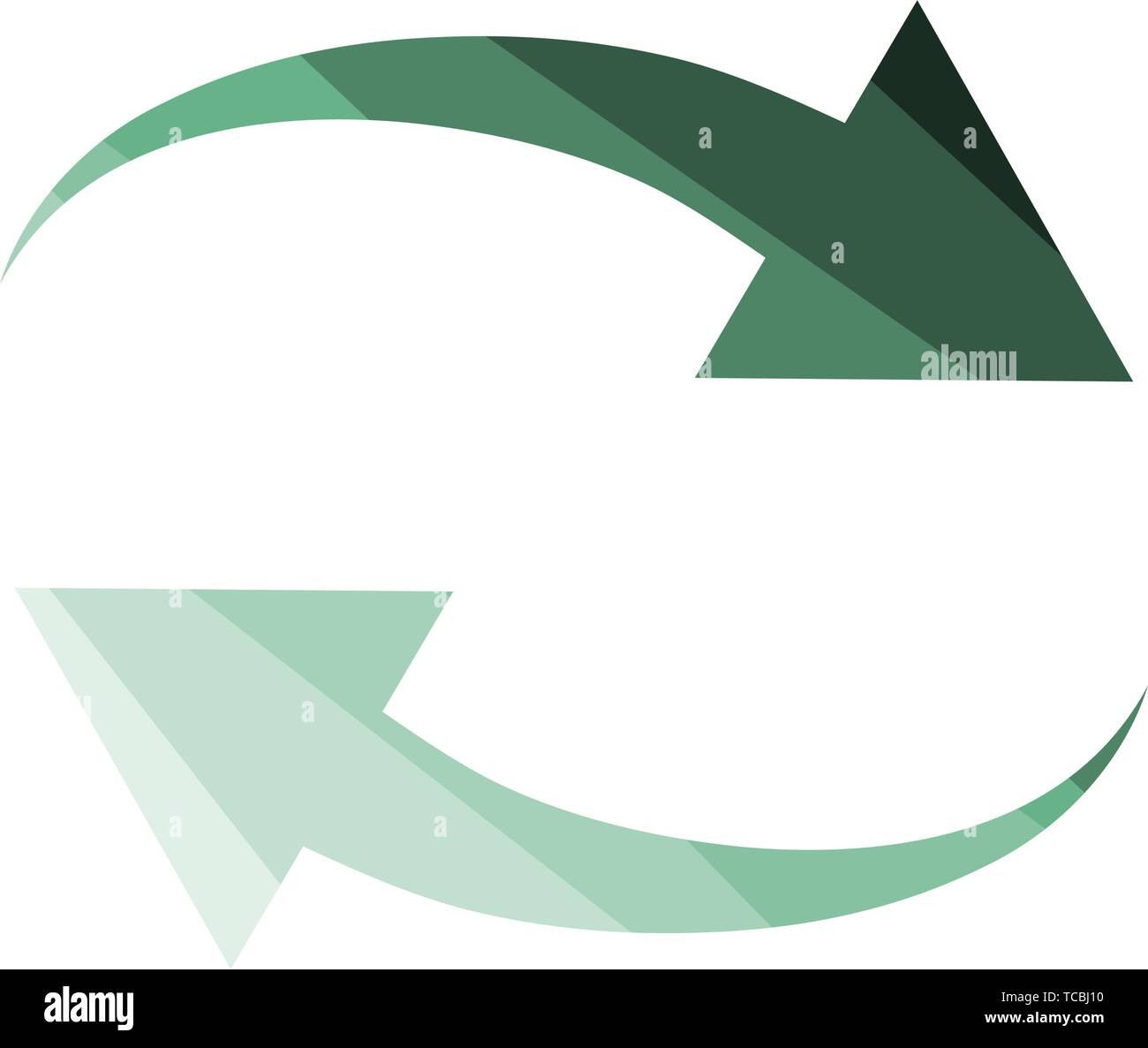 Interaction Icon. Flat Color Ladder Design. Vector Illustration. Stock Vector