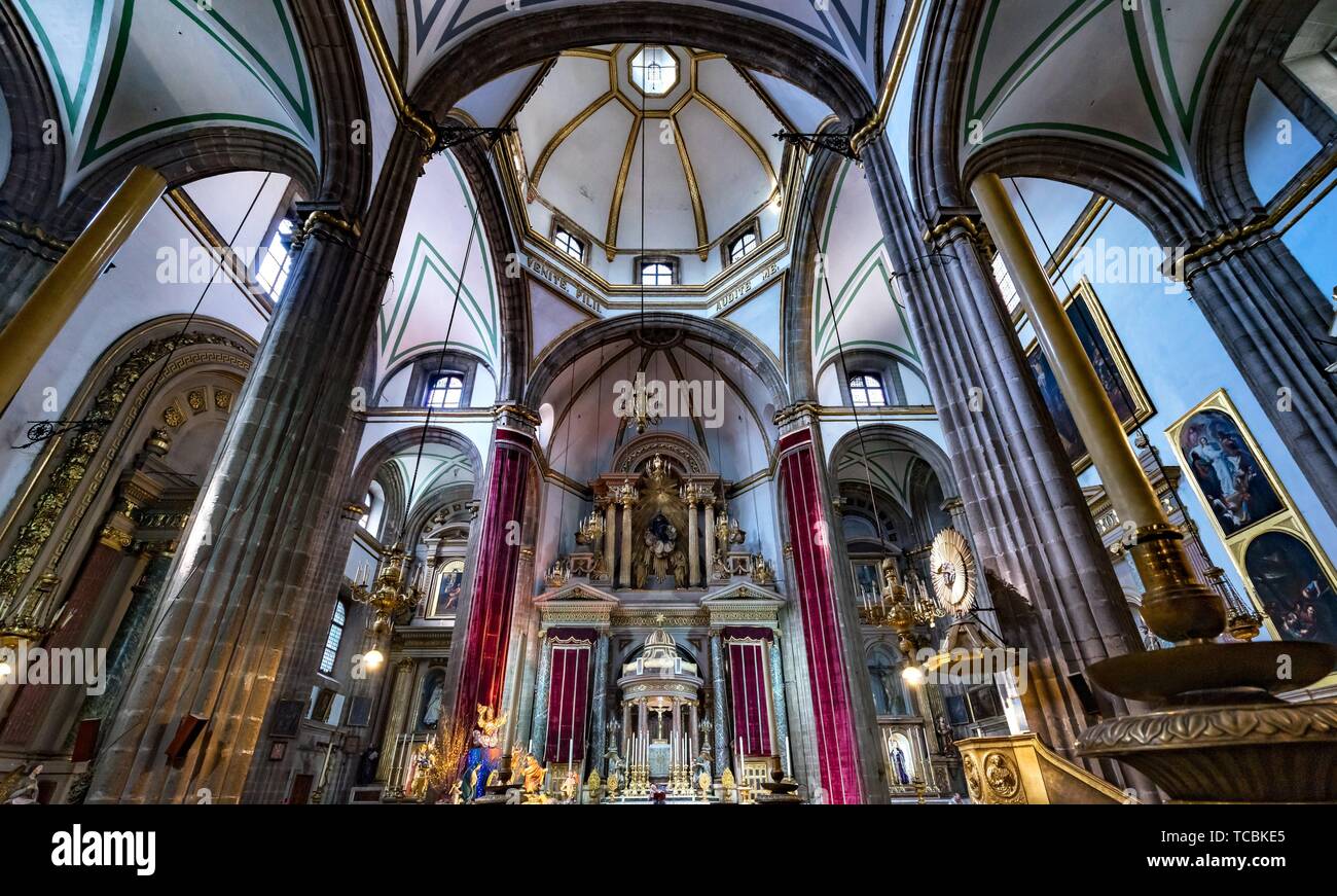 Templo de San Felipe Neri Basilica Dome Church Mexico City Mexico
