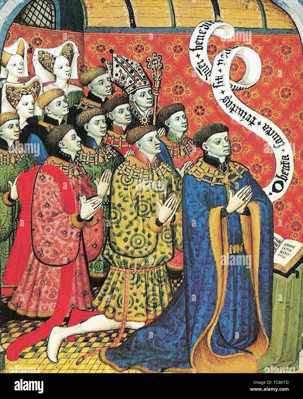 Limbourg brothers Miniature Earl Westmorland With His Twelve Children