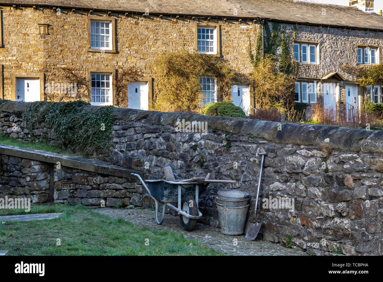 The Picturesque Village Of Downham Lancashire In The Ribble