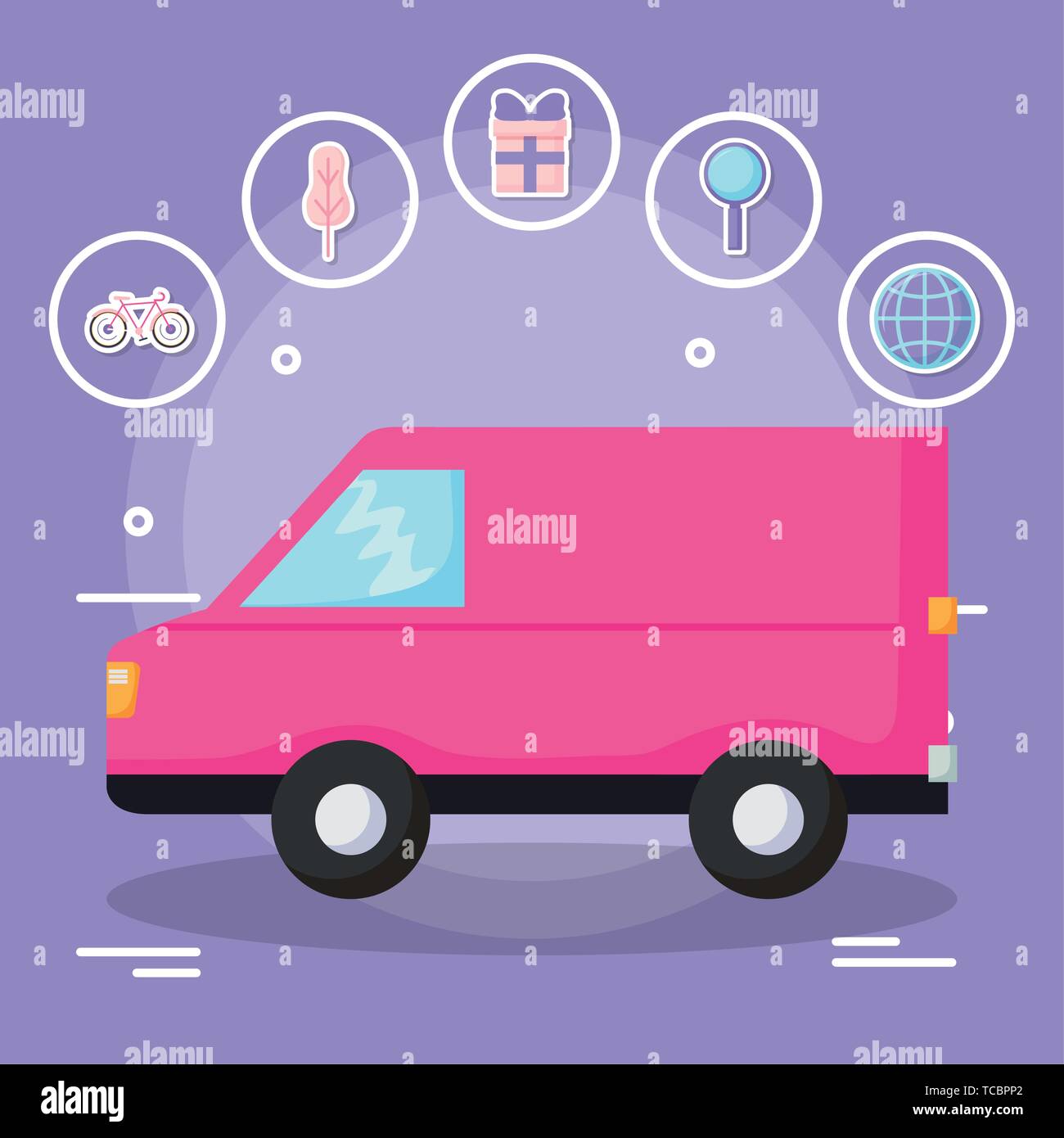 Van Delivery Stock Vector Images Alamy