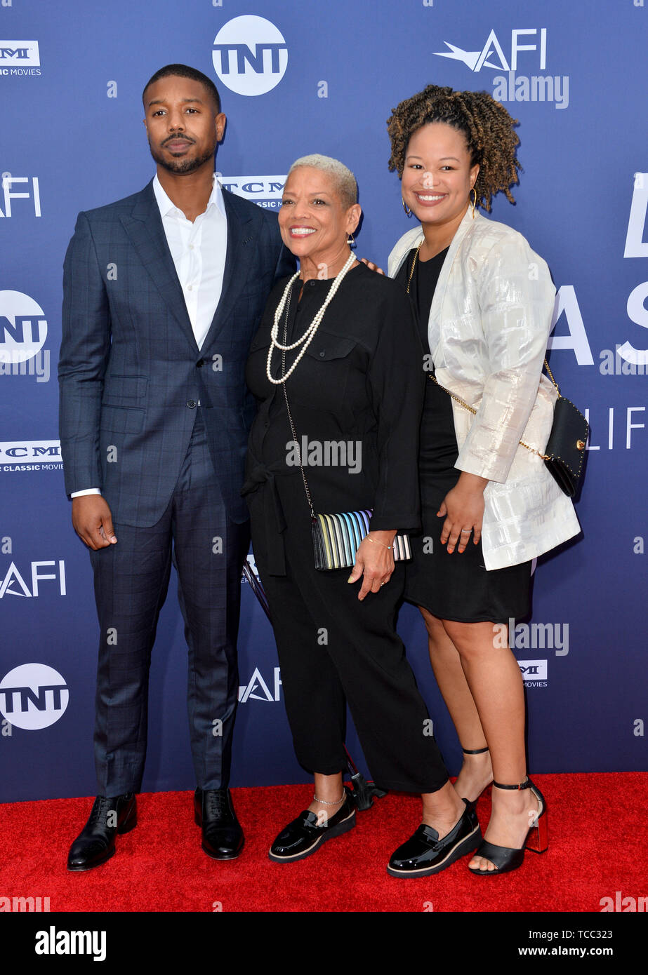 Los Angeles, USA. 6th June, 2019. LOS ANGELES, USA. : Michael B. Jordan,  Donna Jordan & Jamila