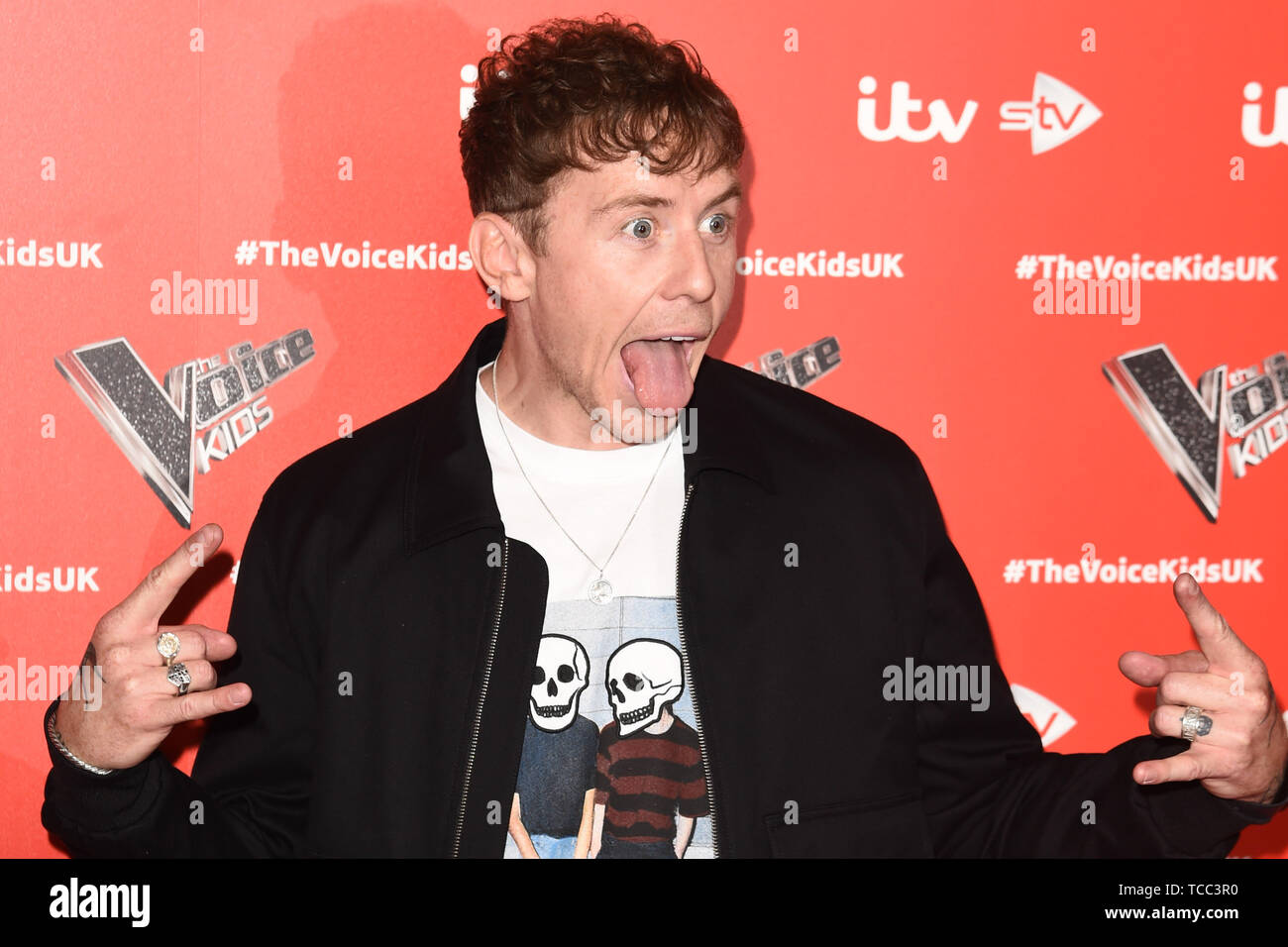London, UK. 06th June, 2019. LONDON, UK. June 06, 2019: Danny Jones at The Voice Kids UK 2019 photocall, London. Picture: Steve Vas/Featureflash Credit: Paul Smith/Alamy Live News Stock Photo