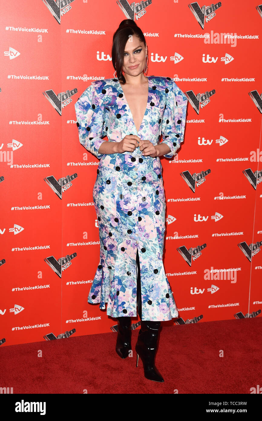 London, UK. 06th June, 2019. LONDON, UK. June 06, 2019: Jessie J at The Voice Kids UK 2019 photocall, London. Picture: Steve Vas/Featureflash Credit: Paul Smith/Alamy Live News Stock Photo