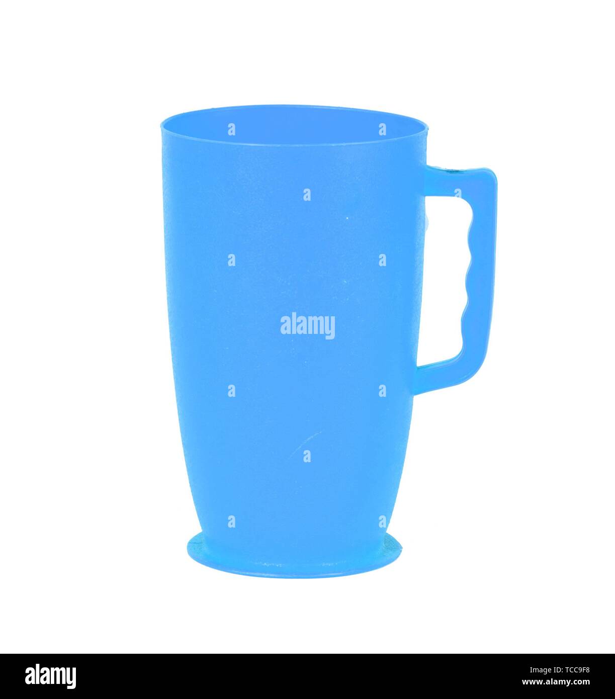 Photo developing equipment Plastic jug, isolated on white Stock Photo