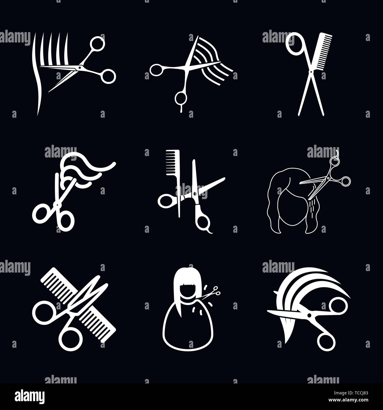 Barber icon vector sign symbol for design Stock Vector
