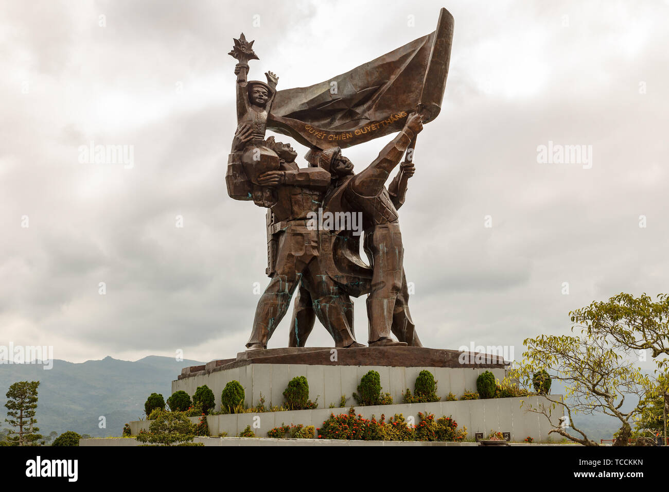 Dien Bien Phu, Vietnam - November 24, 2018: The battle of Dien