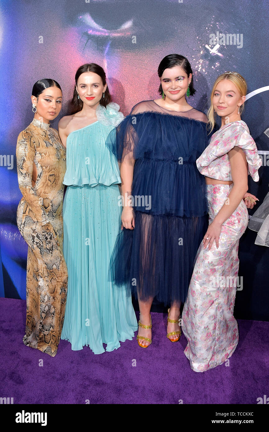 Alexa Demie, Maude Apatow, Barbie Ferreira and Sydney Sweeney attending the  HBO TV-Series 'Euphoria' at Cinerama Dome on June 4, 2019 in Los Angeles,  California Stock Photo - Alamy