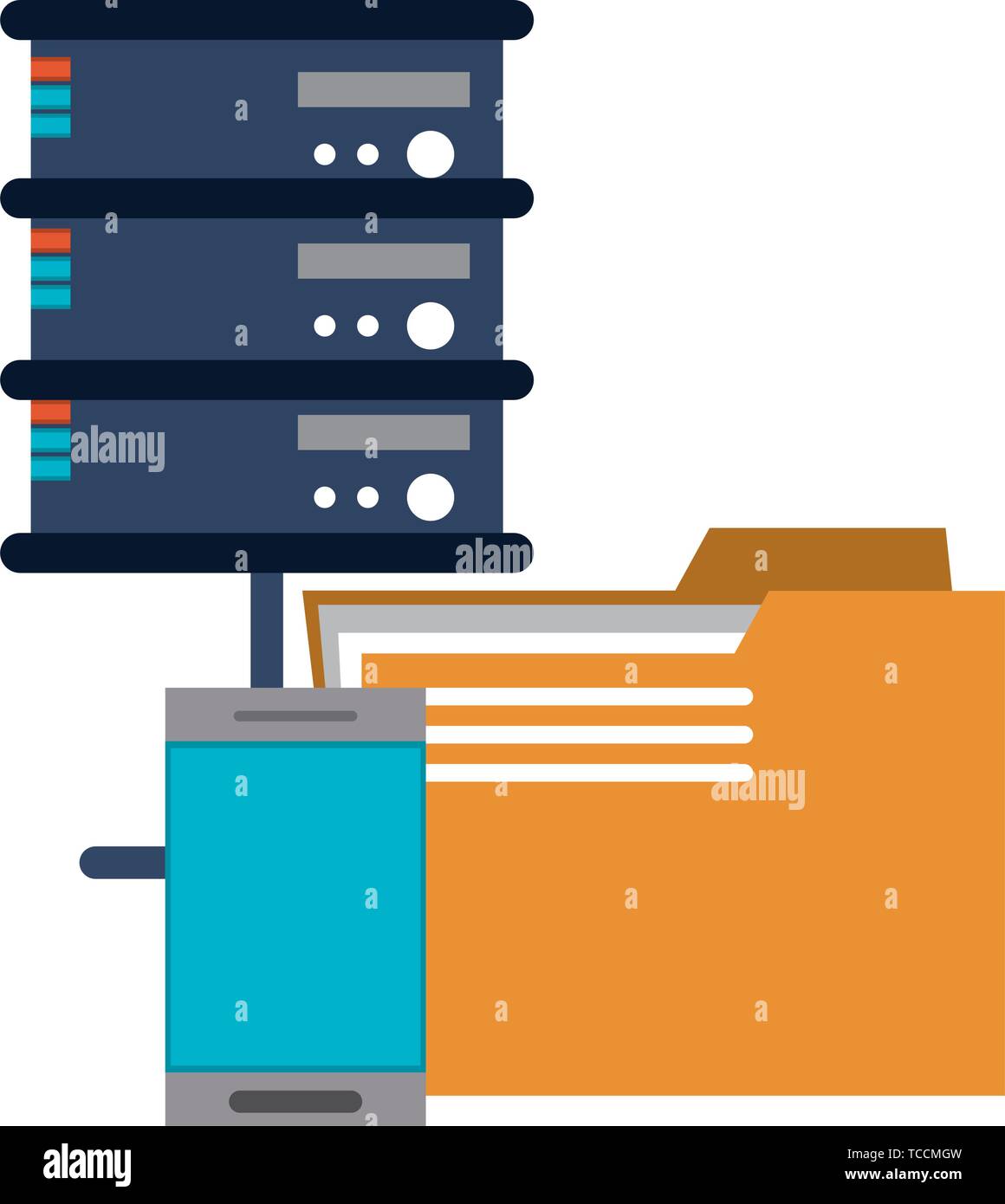 Servers and database technology symbols Stock Vector Image & Art - Alamy