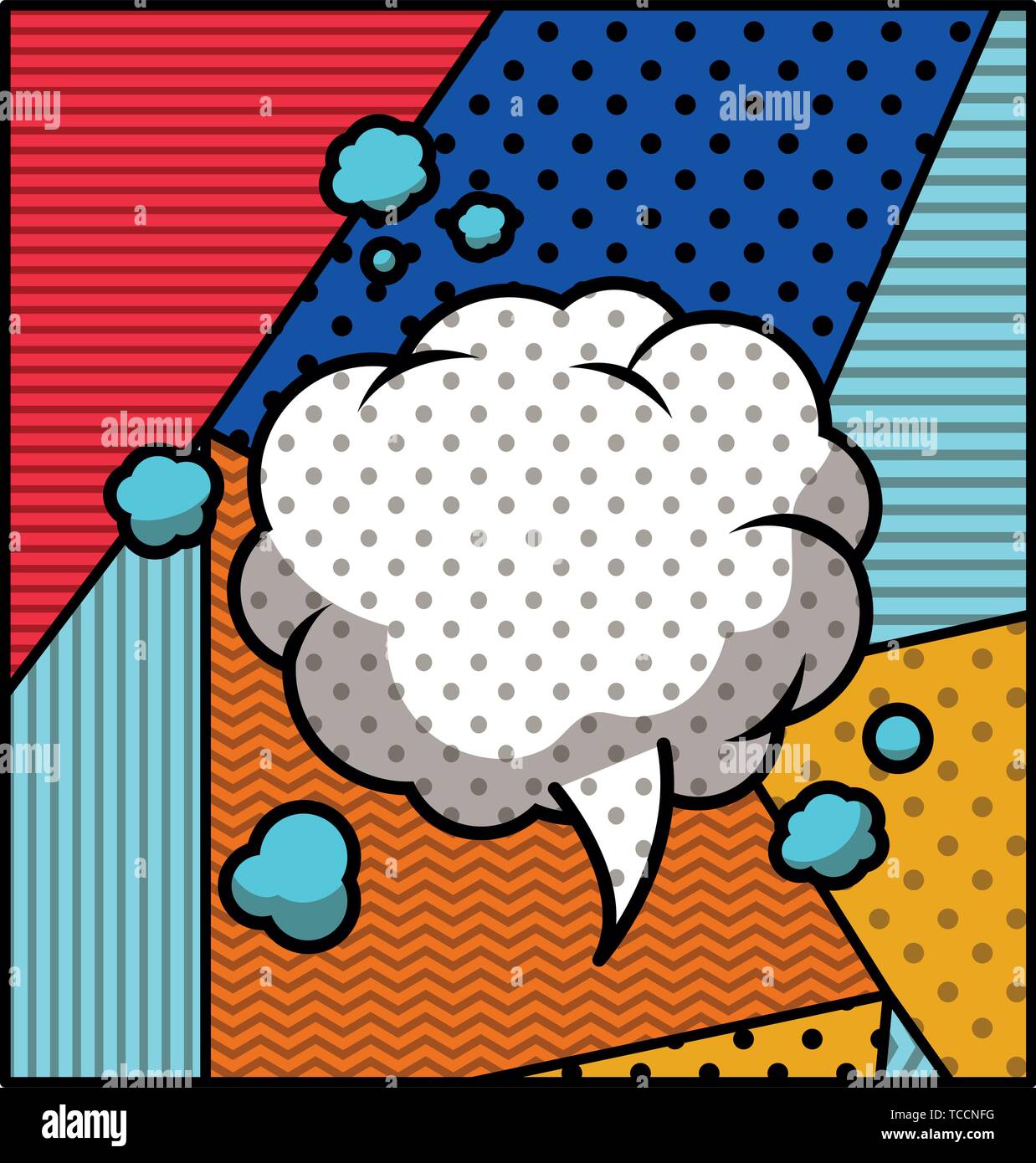speech bubble pop art style vector illustration Stock Vector Image ...
