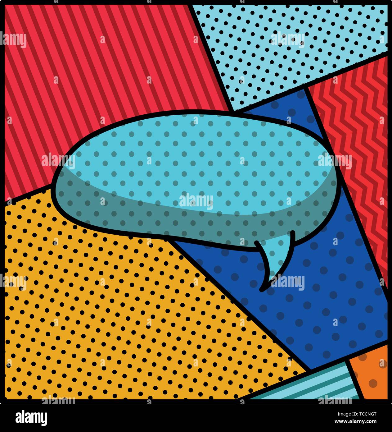 speech bubble pop art style vector illustration Stock Vector Image ...