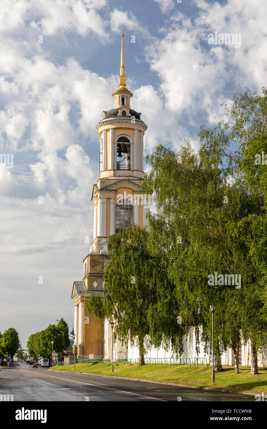 Bell Tower of the Convent of the Deposition of the Robe, Suzdal, Rusia Stock Photo