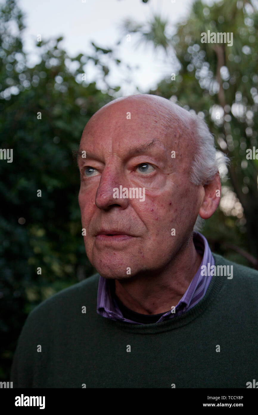The late Uruguayan writer Eduardo Galeano, author of 'The open veins of Latin America' at home in Montevideo, Uruguay Stock Photo