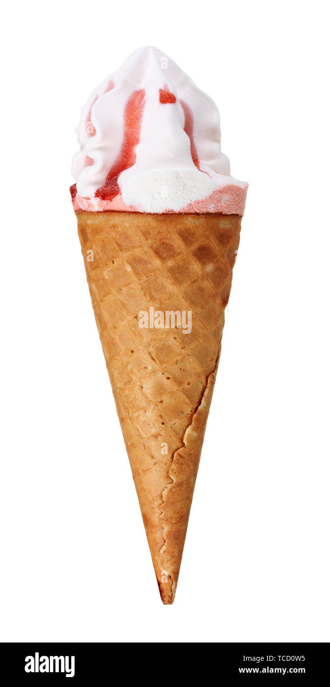 ice cream horn isolated on white Stock Photo Alamy