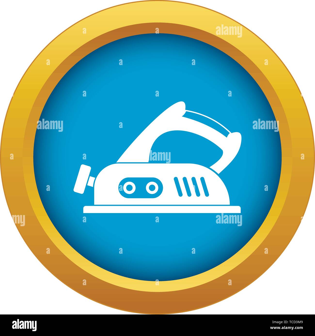 Jack plane icon blue vector isolated Stock Vector