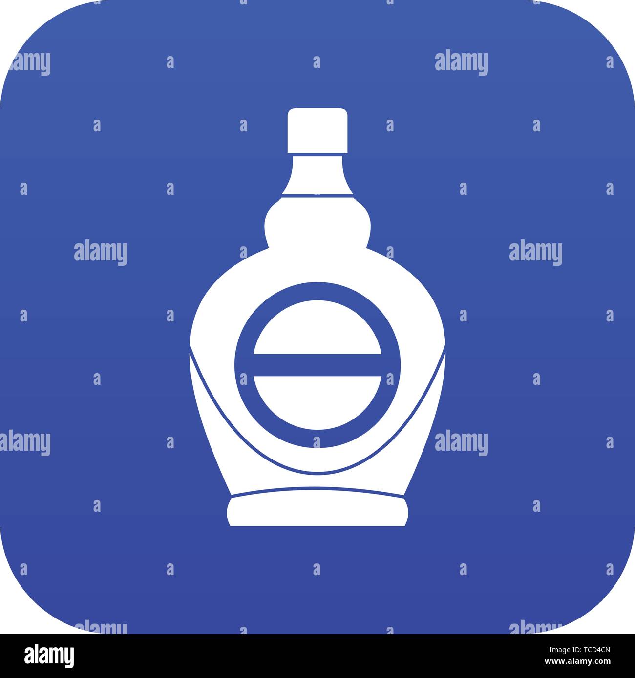 Maple syrup in glass bottle icon digital blue Stock Vector Image & Art ...