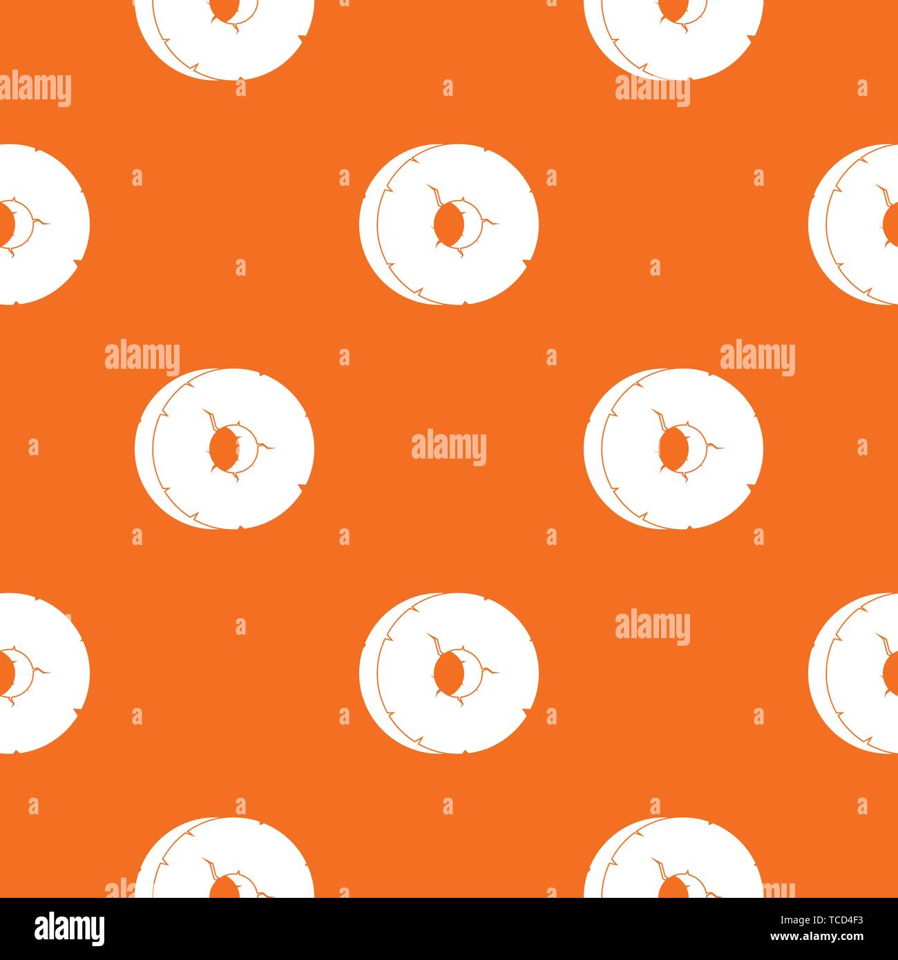 Primitive tool pattern vector orange Stock Vector