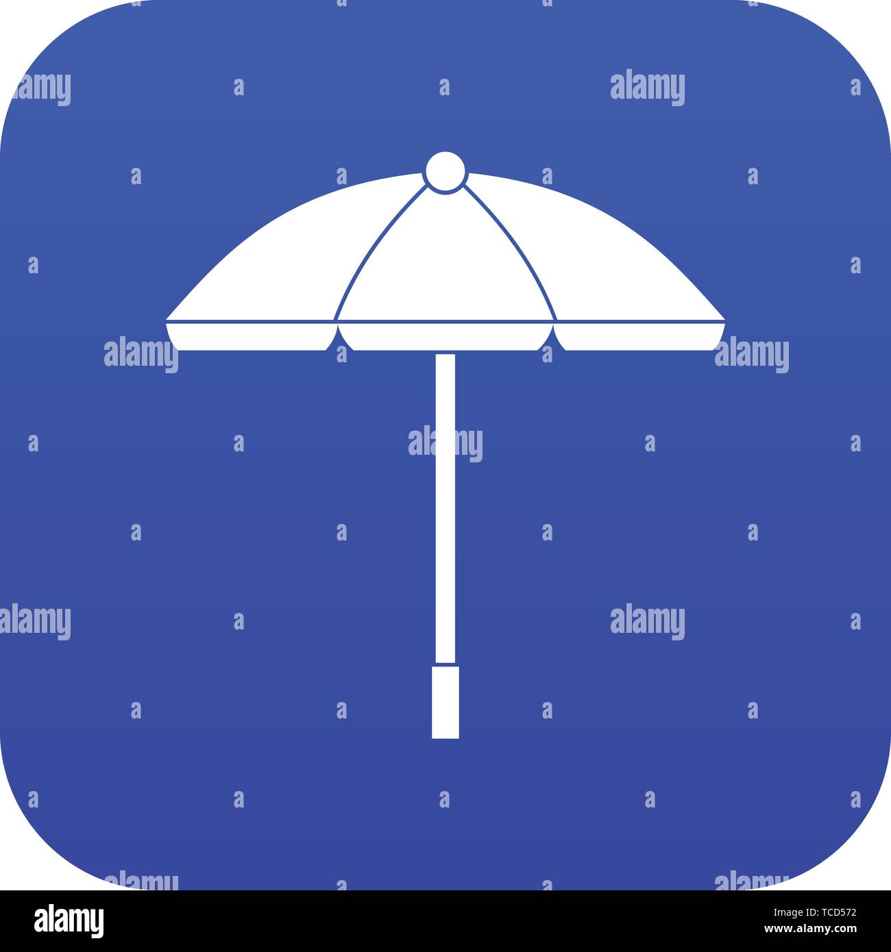 Sun umbrella icon digital blue Stock Vector Image & Art - Alamy